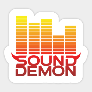 Sound Demon Sunset Red Sticker